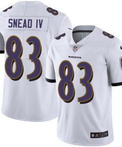 Nike Baltimore Ravens #83 Willie Snead IV White Men's Stitched NFL Vapor Untouchable Limited Jersey Men's