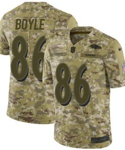 Nike Baltimore Ravens #86 Nick Boyle Camo Men's Stitched NFL Limited 2018 Salute To Service Jersey Men's