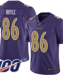 Nike Baltimore Ravens #86 Nick Boyle Purple Men's Stitched NFL Limited Rush 100th Season Jersey Men's