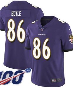 Nike Baltimore Ravens #86 Nick Boyle Purple Team Color Men's Stitched NFL 100th Season Vapor Untouchable Limited Jersey Men's