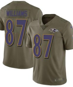 Nike Baltimore Ravens #87 Maxx Williams Olive Men's Stitched NFL Limited 2017 Salute To Service Jersey Men's