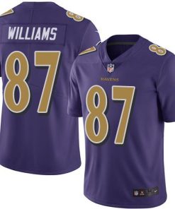 Nike Baltimore Ravens #87 Maxx Williams Purple Men's Stitched NFL Limited Rush Jersey Men's