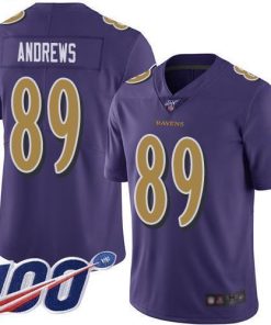 Nike Baltimore Ravens #89 Mark Andrews Purple Men's Stitched NFL Limited Rush 100th Season Jersey Men's