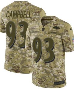 Nike Baltimore Ravens #93 Calais Campbell Camo Men's Stitched NFL Limited 2018 Salute To Service Jersey Men's