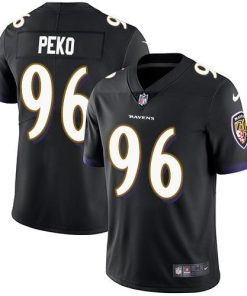 Nike Baltimore Ravens #96 Domata Peko Sr Black Alternate Men's Stitched NFL Vapor Untouchable Limited Jersey Men's