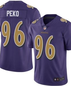 Nike Baltimore Ravens #96 Domata Peko Sr Purple Men's Stitched NFL Limited Rush Jersey Men's