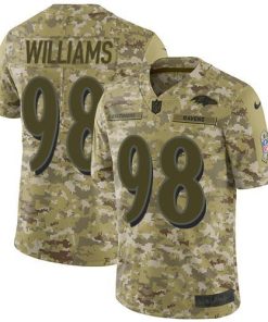 Nike Baltimore Ravens #98 Brandon Williams Camo Men's Stitched NFL Limited 2018 Salute To Service Jersey Men's