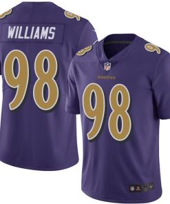Nike Baltimore Ravens #98 Brandon Williams Purple Men's Stitched NFL Limited Rush Jersey Men's