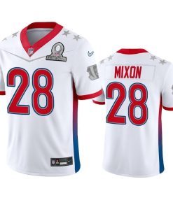 Nike Bengals #28 Joe Mixon Men's NFL 2022 AFC Pro Bowl Game Jersey White