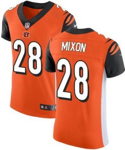 Nike Bengals #28 Joe Mixon Orange Alternate Men's Stitched NFL Vapor Untouchable Elite Jersey