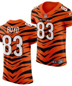 Nike Bengals #83 Tyler Boyd Men's 2021-22 Orange City Edition Elite NFL Jersey