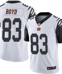 Nike Bengals #83 Tyler Boyd White Men's Stitched NFL Limited Rush Jersey