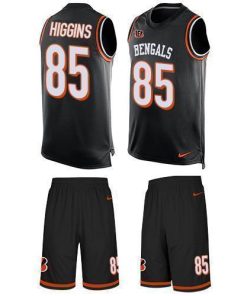 Nike Bengals #85 Tee Higgins Black Team Color Men's Stitched NFL Limited Tank Top Suit Jersey