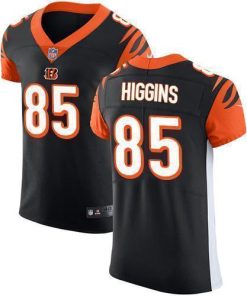 Nike Bengals #85 Tee Higgins Black Team Color Men's Stitched NFL Vapor Untouchable Elite Jersey