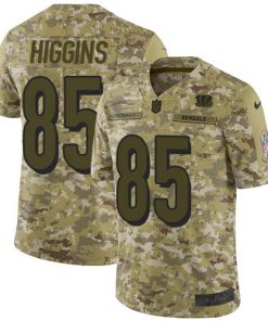 Nike Bengals #85 Tee Higgins Camo Men's Stitched NFL Limited 2018 Salute To Service Jersey