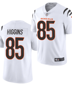 Nike Bengals #85 Tee Higgins White Men's Nike Vapor Limited Jersey