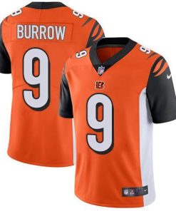 Nike Bengals #9 Joe Burrow Orange Alternate Men's Stitched NFL Vapor Untouchable Limited Jersey