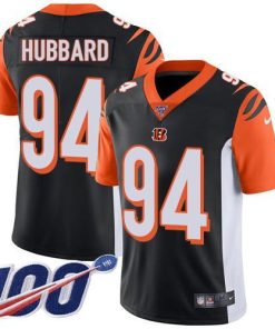 Nike Bengals #94 Sam Hubbard Black Team Color Men's Stitched NFL 100th Season Vapor Limited Jersey