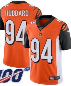 Nike Bengals #94 Sam Hubbard Orange Alternate Men's Stitched NFL 100th Season Vapor Limited Jersey