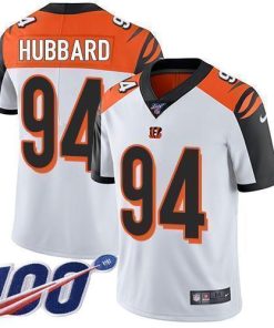 Nike Bengals #94 Sam Hubbard White Men's Stitched NFL 100th Season Vapor Limited Jersey
