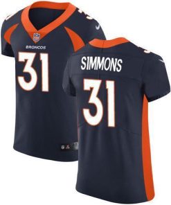 Nike Broncos #31 Justin Simmons Navy Blue Alternate Men's Stitched NFL Vapor Untouchable Elite Jersey