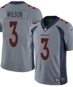 Nike Broncos #3 Russell Wilson Gray Men's Stitched NFL Limited Inverted Legend Jersey