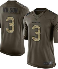 Nike Broncos #3 Russell Wilson Green Men's Stitched NFL Limited 2015 Salute To Service Jersey