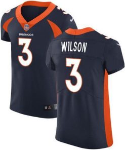 Nike Broncos #3 Russell Wilson Navy Blue Alternate Men's Stitched NFL New Elite Jersey