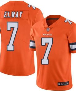 Nike Broncos #7 John Elway Orange Men's Stitched NFL Limited Rush Jersey