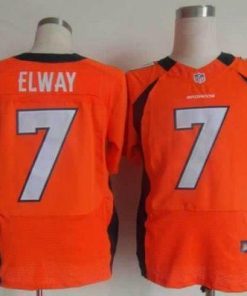 Nike Broncos #7 John Elway Orange Team Color Men's Stitched NFL Elite Jersey
