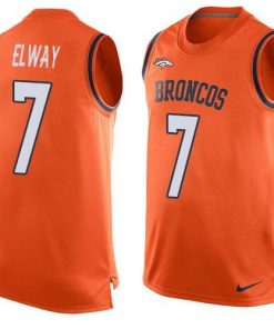 Nike Broncos #7 John Elway Orange Team Color Men's Stitched NFL Limited Tank Top Jersey