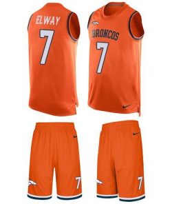 Nike Broncos #7 John Elway Orange Team Color Men's Stitched NFL Limited Tank Top Suit Jersey