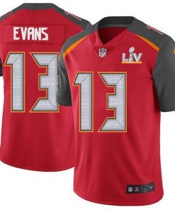 Nike Buccaneers #13 Mike Evans Red Team Color Men's Super Bowl LV Bound Stitched NFL Vapor Untouchable Limited Jersey