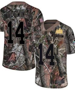 Nike Buccaneers #14 Chris Godwin Camo Men's Super Bowl LV Champions Patch Stitched NFL Limited Rush Realtree Jersey
