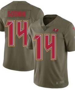 Nike Buccaneers #14 Chris Godwin Olive Men's Stitched NFL Limited 2017 Salute To Service Jersey