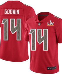 Nike Buccaneers #14 Chris Godwin Red Men's Super Bowl LV Bound Stitched NFL Limited Rush Jersey