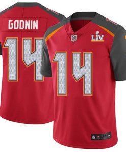 Nike Buccaneers #14 Chris Godwin Red Team Color Men's Super Bowl LV Bound Stitched NFL Vapor Untouchable Limited Jersey