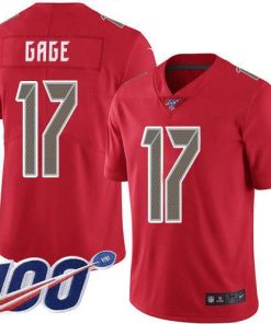 Nike Buccaneers #17 Russell Gage Red Men's Stitched NFL Limited Rush 100th Season Jersey