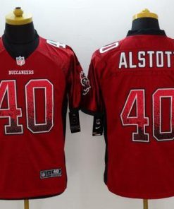Nike Buccaneers #40 Mike Alstott Red Team Color Men's Stitched NFL Elite Drift Fashion Jersey