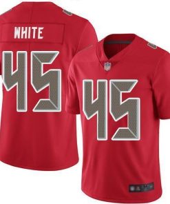 Nike Buccaneers #45 Devin White Red Men's Stitched NFL Limited Rush Jersey