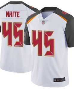 Nike Buccaneers #45 Devin White White Men's Stitched NFL Vapor Untouchable Limited Jersey