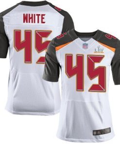 Nike Buccaneers #45 Devin White White Men's Super Bowl LV Bound Stitched NFL New Elite Jersey