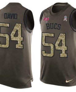 Nike Buccaneers #54 Lavonte David Green Men's Stitched NFL Limited Salute To Service Tank Top Jersey