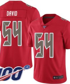 Nike Buccaneers #54 Lavonte David Red Men's Stitched NFL Limited Rush 100th Season Jersey