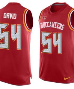 Nike Buccaneers #54 Lavonte David Red Team Color Men's Stitched NFL Limited Tank Top Jersey