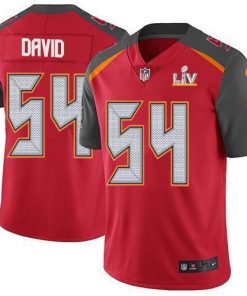 Nike Buccaneers #54 Lavonte David Red Team Color Men's Super Bowl LV Bound Stitched NFL Vapor Untouchable Limited Jersey
