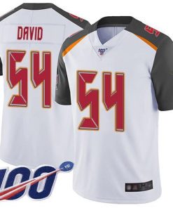 Nike Buccaneers #54 Lavonte David White Men's Stitched NFL 100th Season Vapor Limited Jersey