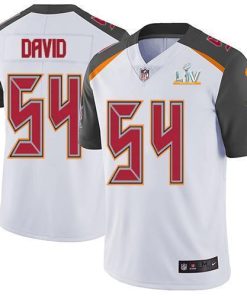 Nike Buccaneers #54 Lavonte David White Men's Super Bowl LV Bound Stitched NFL Vapor Untouchable Limited Jersey