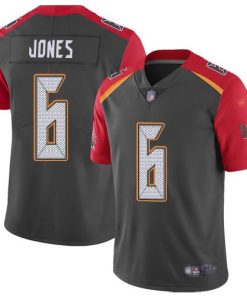 Nike Buccaneers #6 Julio Jones Gray Men's Stitched NFL Limited Inverted Legend Jersey