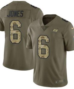 Nike Buccaneers #6 Julio Jones Olive/Camo Men's Stitched NFL Limited 2017 Salute To Service Jersey